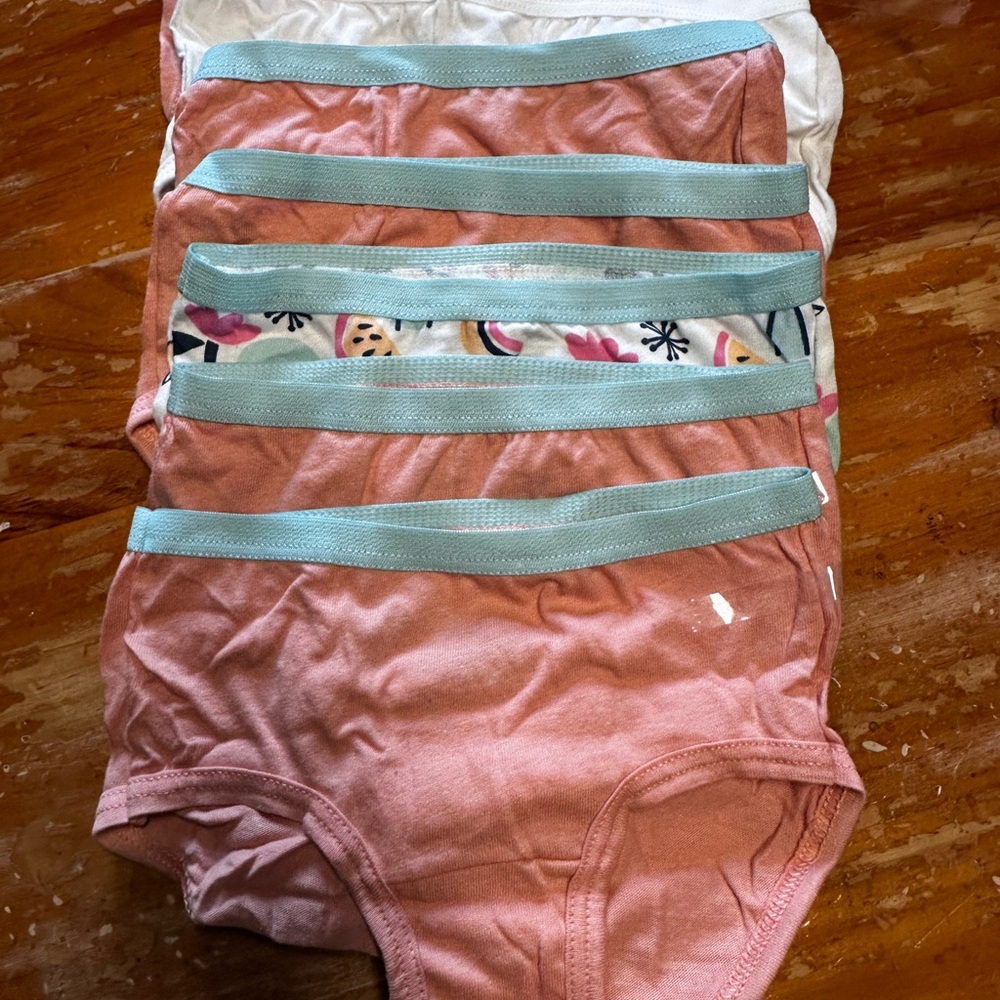 Fruit of the Loom girls Multicolor Underwear Sz 4 8 pack